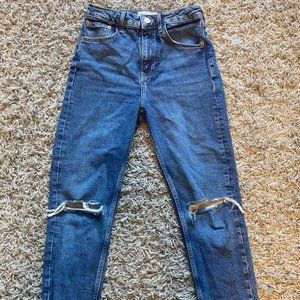 Zara Slim Fit Hi-Rise Ripped Jeans Size 26 (US 2)